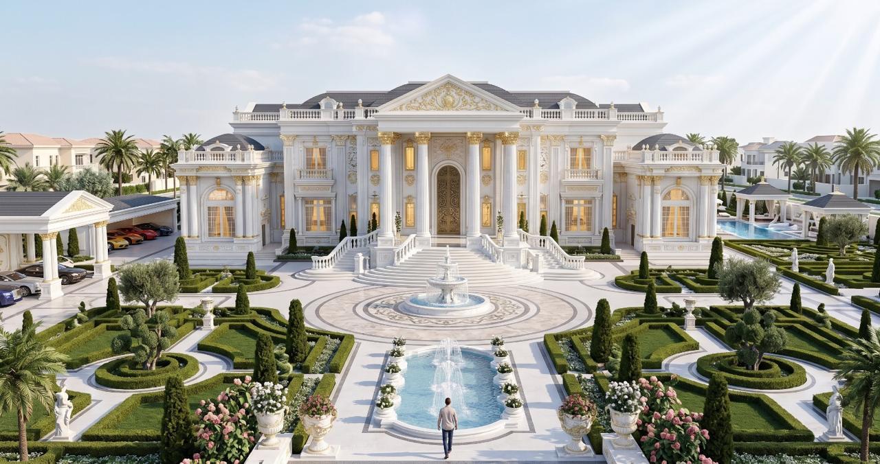 House Plan for Large Plots: Designing Villas on 2000-12000 m²