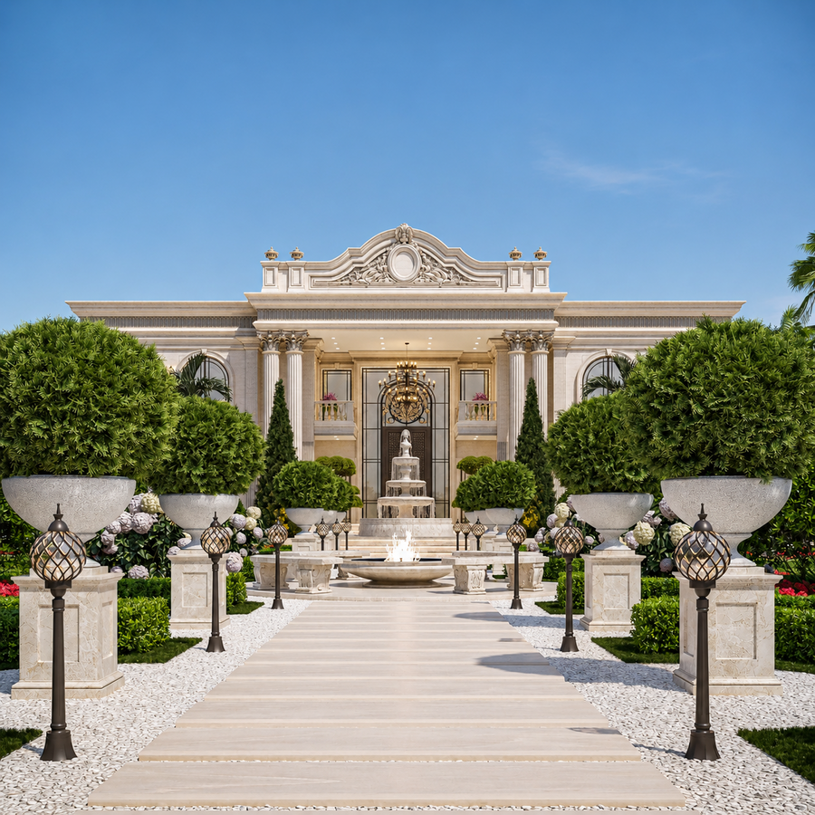 Luxurious Classic Palace in Chennai, India: Timeless Architecture Grandeur by Antonovich Group