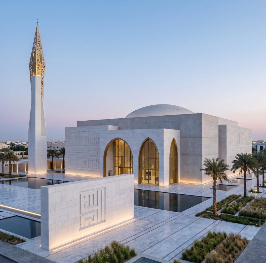 Mosque Architecture Design by Antonovich Group: Defining the Future of Islamic Architectural Excellence