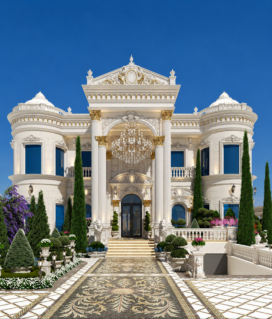 Royal Classic Villa in Sharjah, UAE: Luxury Villa Architecture by Antonovich Group