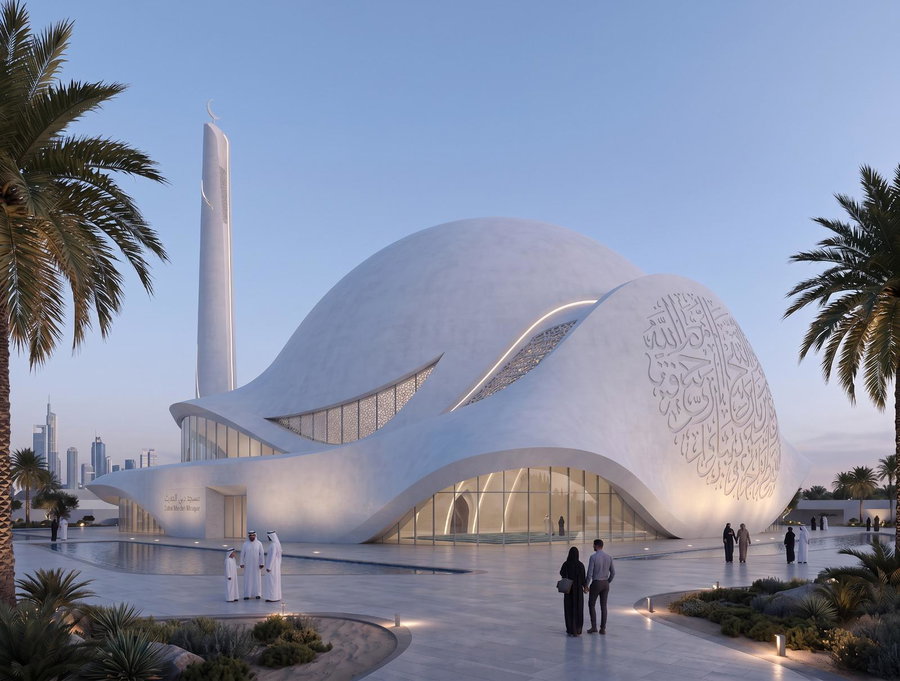 Sculpting the Sacred: Modern Mosque Concept