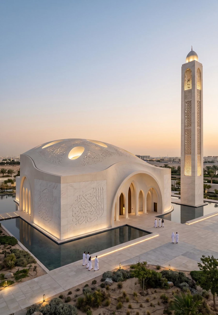 The Dome That Breathes: Sacred Architecture Concept