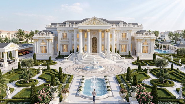 Royal Palace Exterior and Landscape Design by Antonovich Group