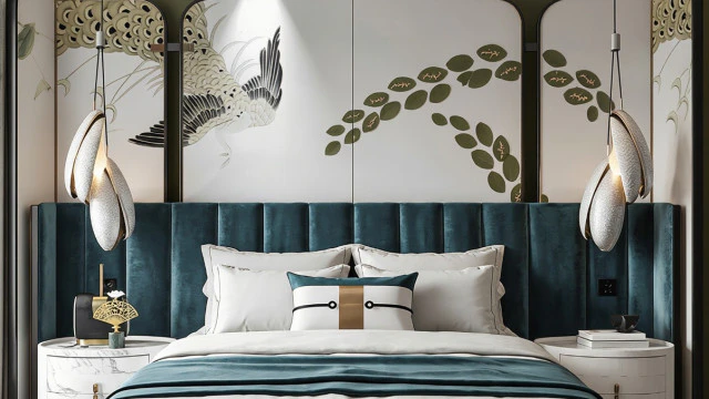 Exclusive guest bedroom interior