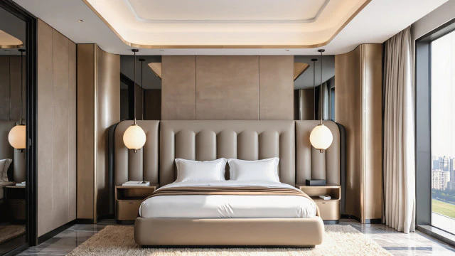 Modern master bedroom