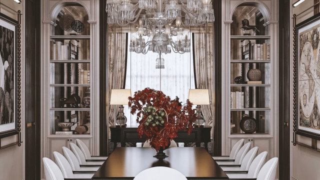 Dining room design in Al Ain