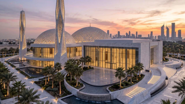 A Lantern on the Skyline: Antonovich Group's Vision for Modern Mosque Architecture