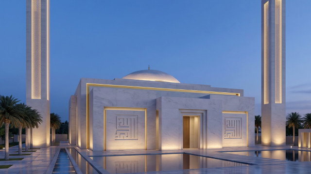 Contemporary Mosque Architecture with Minimalist Luxury: A Vision of Timeless Islamic Design
