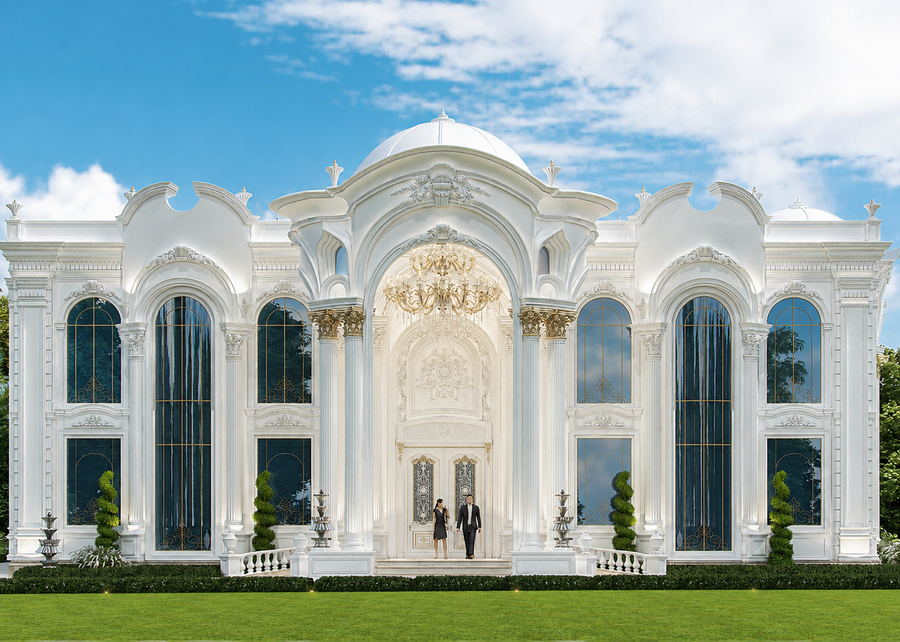 Timeless Classic Residential Villa in Iraq: Luxury Villa & Royal Palace Architecture by Antonovich Group