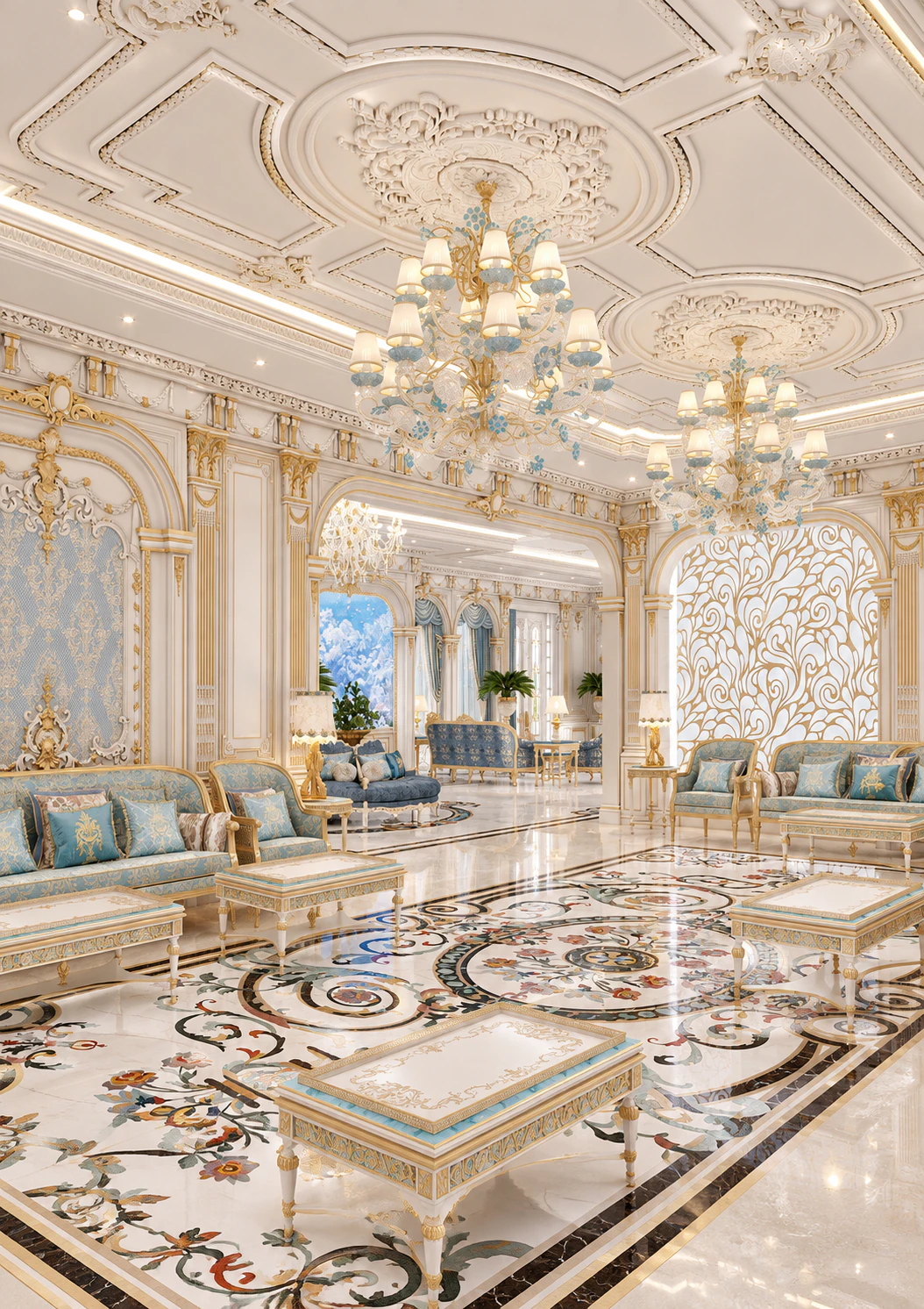 Royal Arabic Interior House Design Dubai