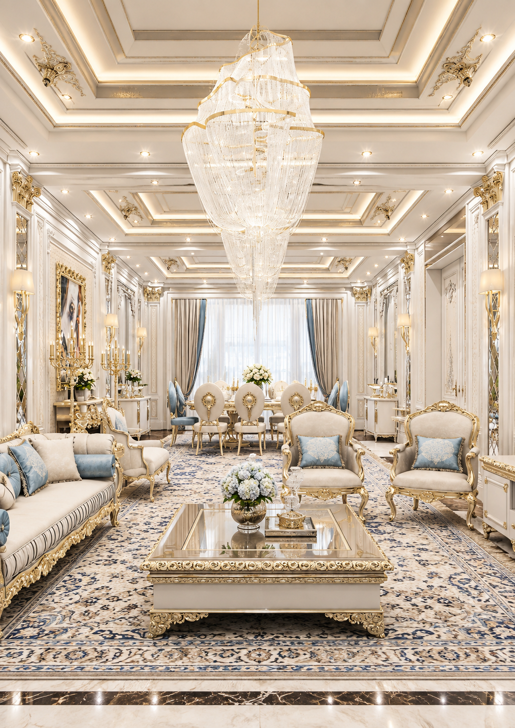 تصميم داخلي لفيلا في تركمنستان