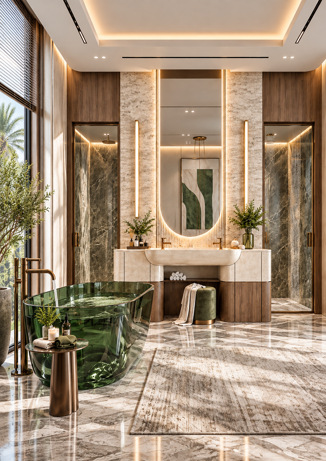 Relaxing Bathroom Interior Design