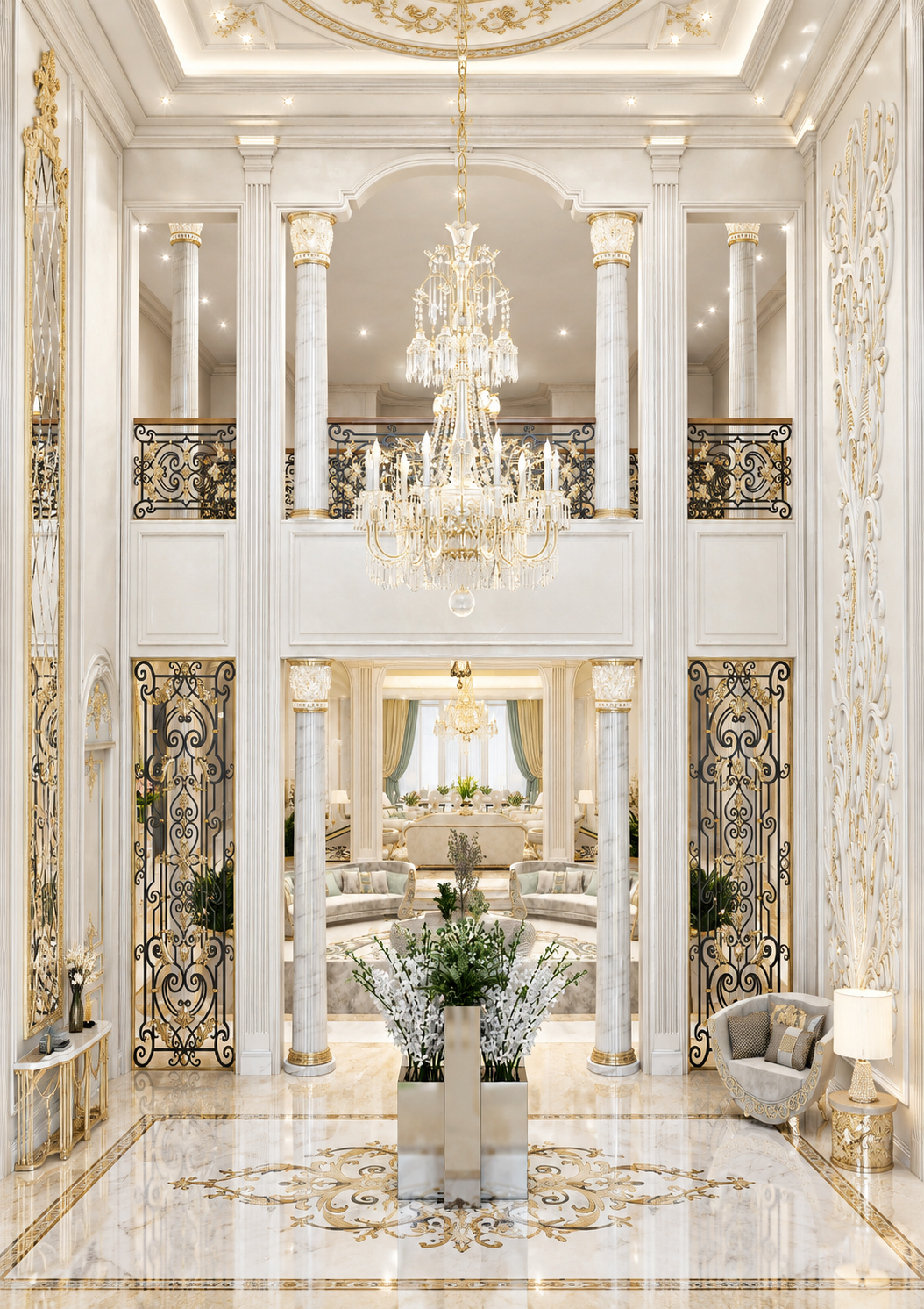 Потрясающий дизайн интерьера виллы в Dubai Hills