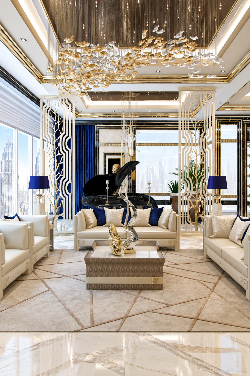 Best interior Designers in China | Royal Luxury Penthouse Interior Design in Shanghai