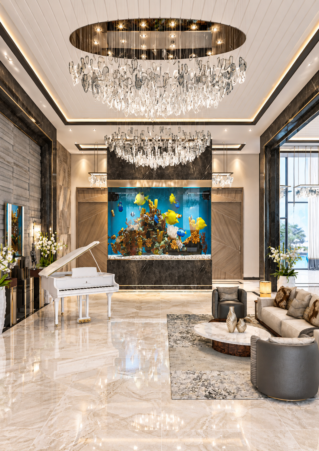 Picturesque villa interior