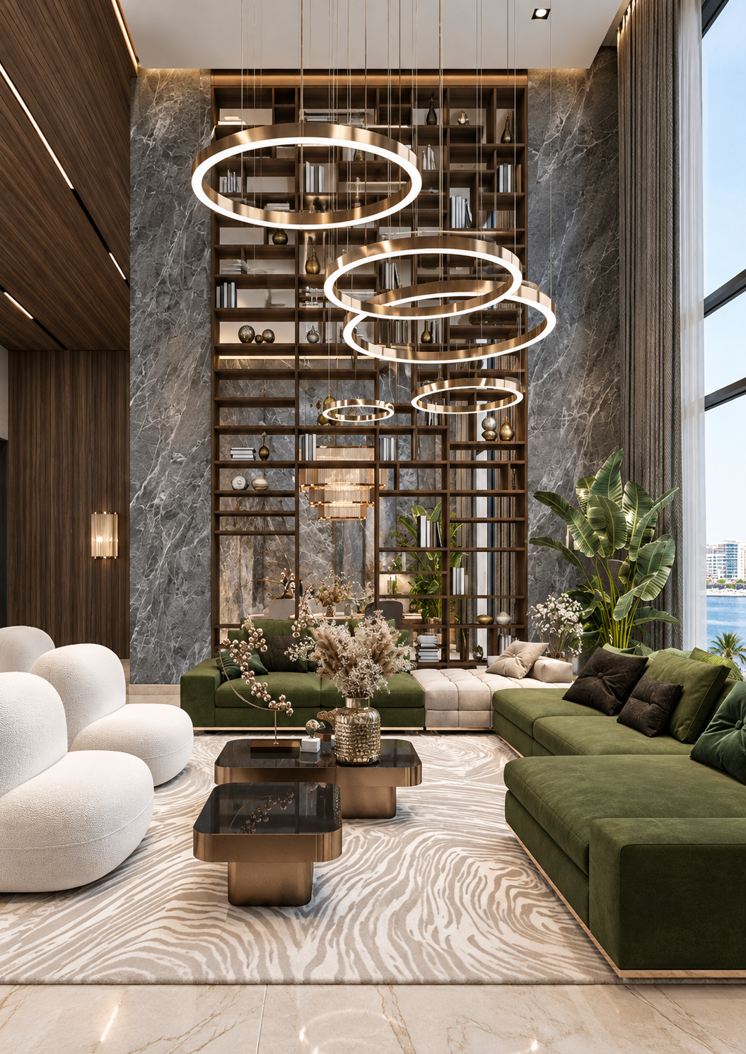 Hill Side на Jumeirah Golf Estate — дизайн интерьера виллы