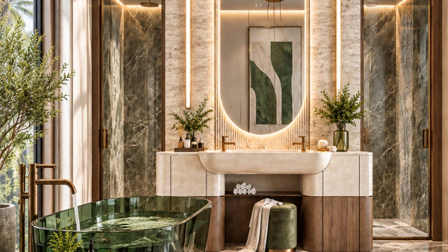 Relaxing Bathroom Interior Design