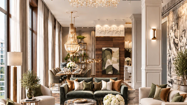 Дизайн интерьера апартаментов The Palm