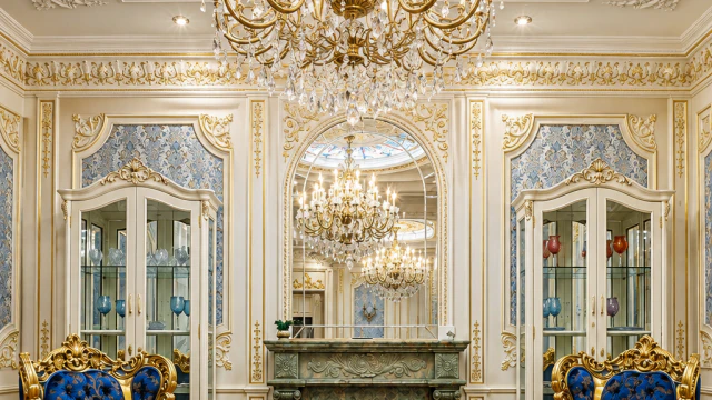 Trendy luxury interior design