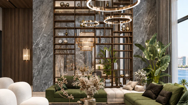 Hill Side на Jumeirah Golf Estate — дизайн интерьера виллы
