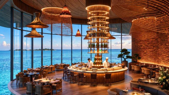 Interior Design for an Asian Restaurant in a Maldives Resort