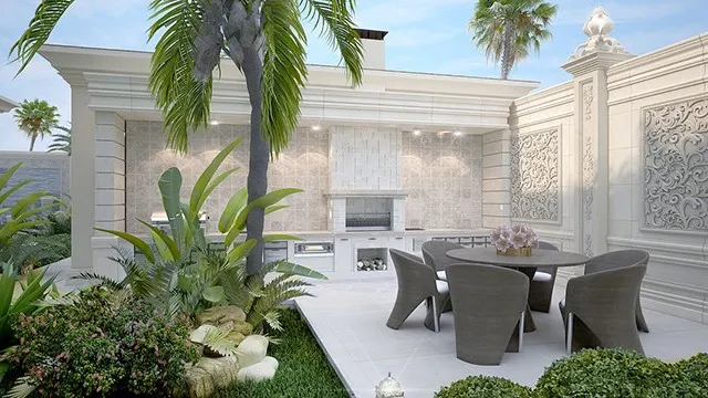 ارتقِ بتجربة المعيشة الخارجية مع تصميم المناظر الطبيعية الفاخر
