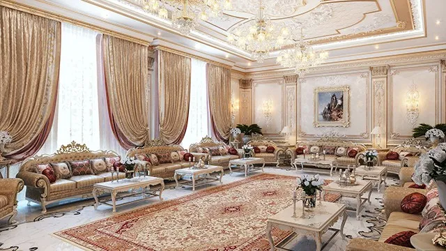 تصميم داخلي فاخر في الإمارات: فيلات ومنازل راقية
