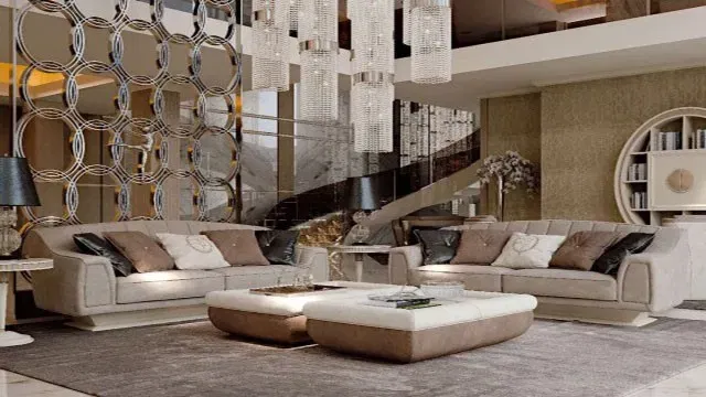 Art Deco Apartment Interiors Enhanced with Cutting-Edge Smart Systems