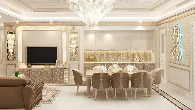 Изысканная элегантность: создание идеальной роскошной столовой