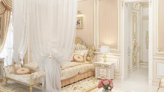Элегантные спальни в королевском стиле