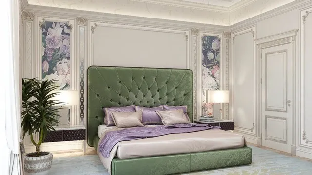 Exquisite Bedroom Design: Merging Contemporary and Classic Styles