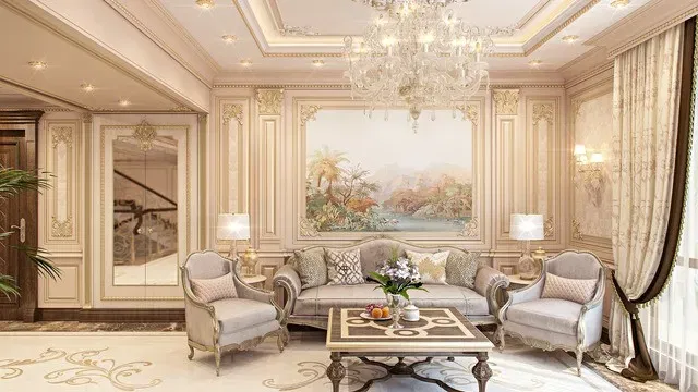 طرق مبتكرة لتصميم غرفة المعيشة الكلاسيكية