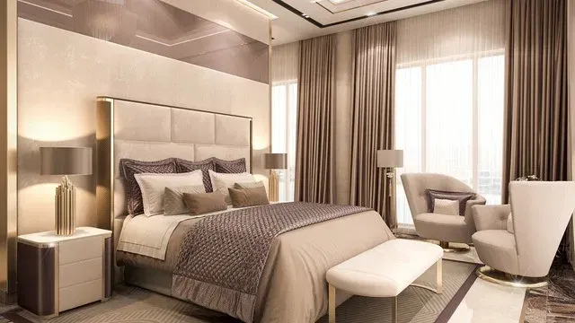 أفكار أنيقة لتصميم غرفة النوم الرئيسية لملاذ فاخر