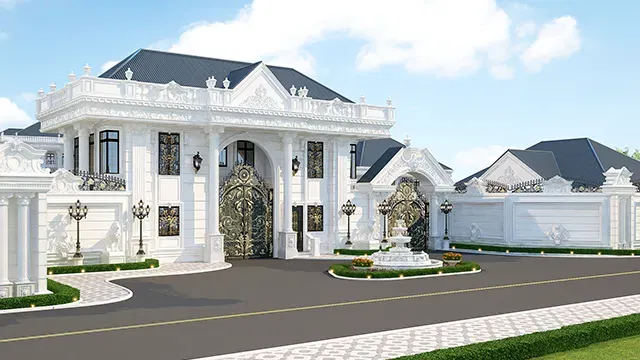 Впечатляющие идеи роскошного экстерьера для дома мечты