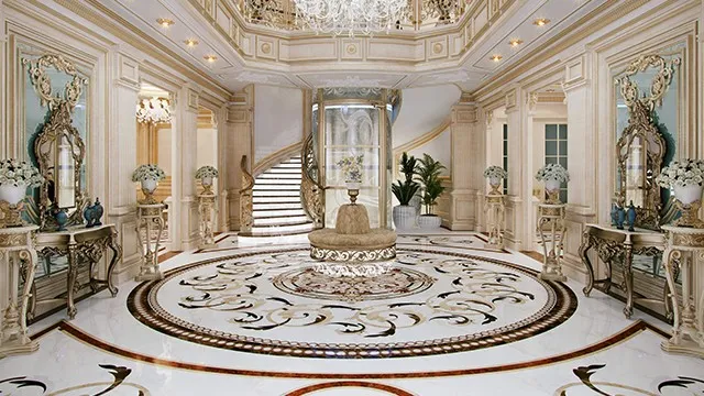 أفكار وتصاميم صالة فاخرة وأنيقة