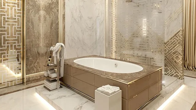 Luxurious and Spacious Bathroom Interior Design