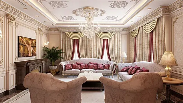 Изысканный роскошный дизайн интерьера для дома вашей мечты