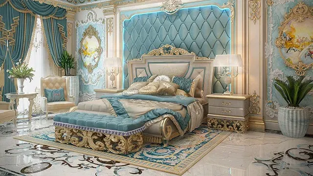 Элегантная и спокойная неоклассическая спальня — интерьер для отдыха