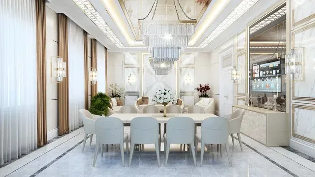 Изысканный современный дизайн столовых в Дубае