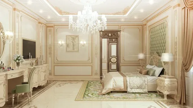 Элегантные классические проекты спален в ОАЭ — вечная роскошь интерьеров