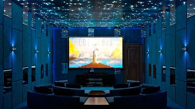 Luxurious Home Theater Interior: A Cinematic Experience