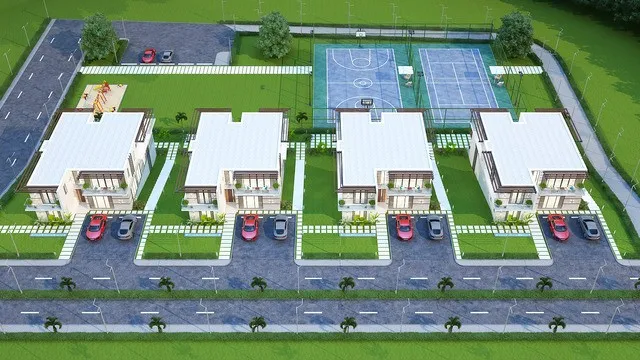 استكشاف التصميم الخارجي الخلاب لمجمعات الكوتيدج المعاصرة