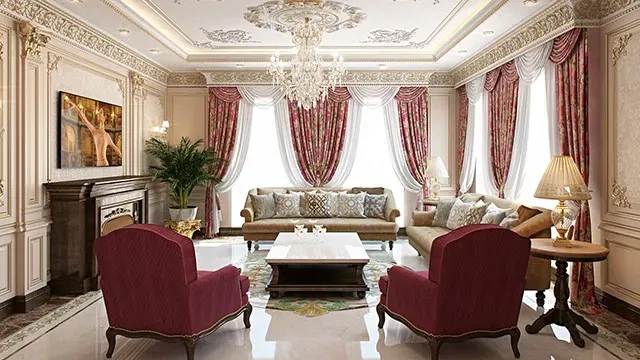 تصاميم داخلية مخصصة لغرفة المعيشة لمساحة مذهلة