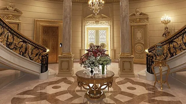 أفكار تصميم صالة فاخرة وأنيقة