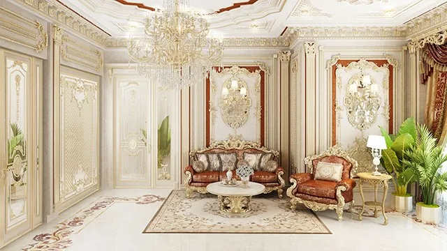 أسرار التصميم الداخلي في دبي: أفكار لغرفة معيشة عصرية وفاخرة