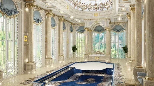 Изысканный дизайн внутреннего бассейна для современных домов