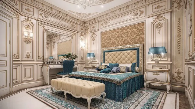 Elegant Classic Bedroom Designs in the UAE