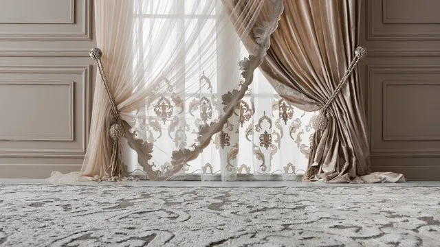 تصميم ستائر فاخرة لمنزل يفيض بالأناقة