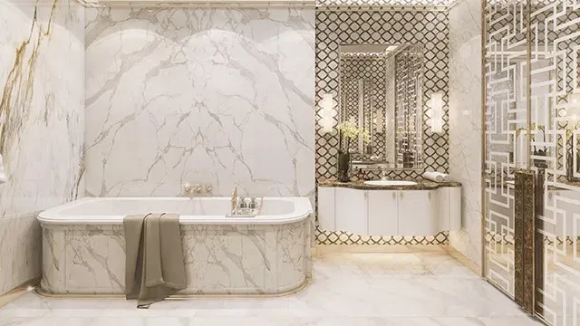 حمام رخامي متطور