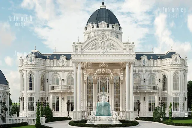 Идеи элегантного экстерьера в королевском стиле